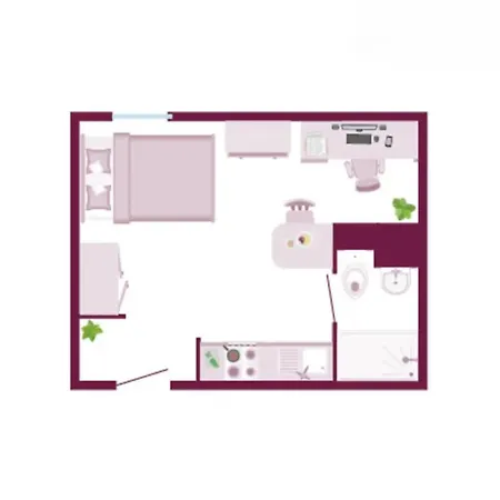 Apartman Bright & Spacious Mid-level At Briggate